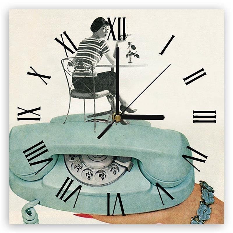 Wall clock - Phone in the palm of your hand - Lili Chartrand | FEEBY