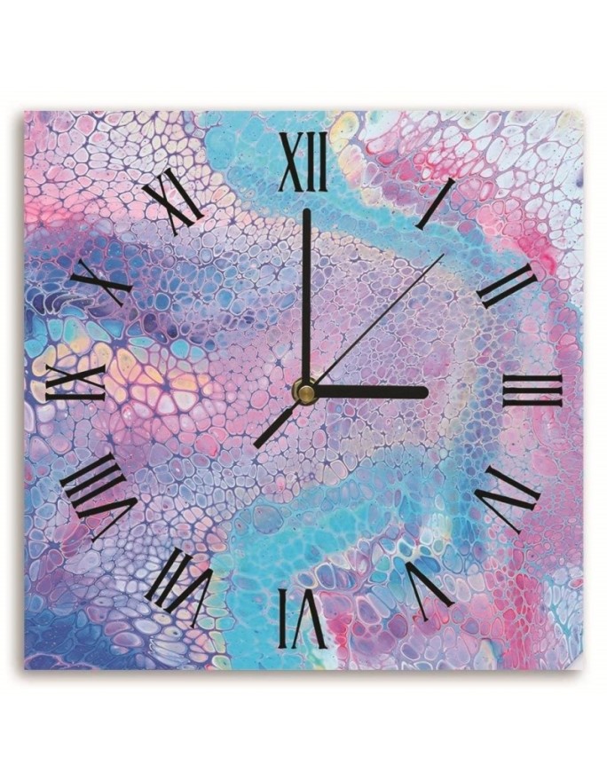 Wall clock Pastel texture -...