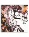 Wall clock - Spilled coloured ink - Mayuko Miura | FEEBY