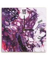 Wall clock - Pink and purple butterfly effect - Mayuko Miura | FEEBY