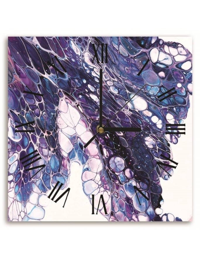 Wall clock - Inspiration from purple spots - Mayuko Miura | FEEBY