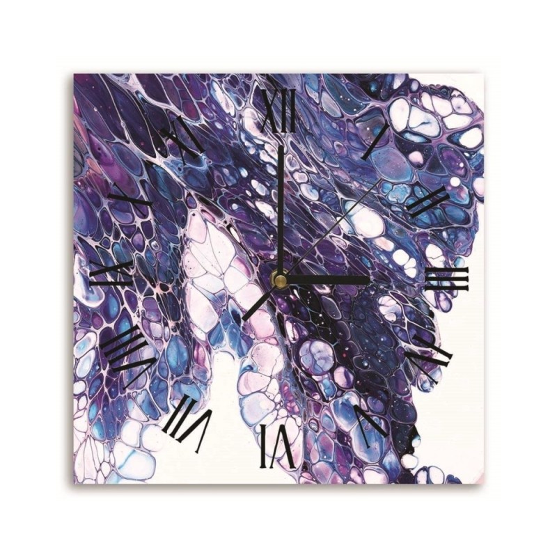 Wall clock - Inspiration from purple spots - Mayuko Miura | FEEBY