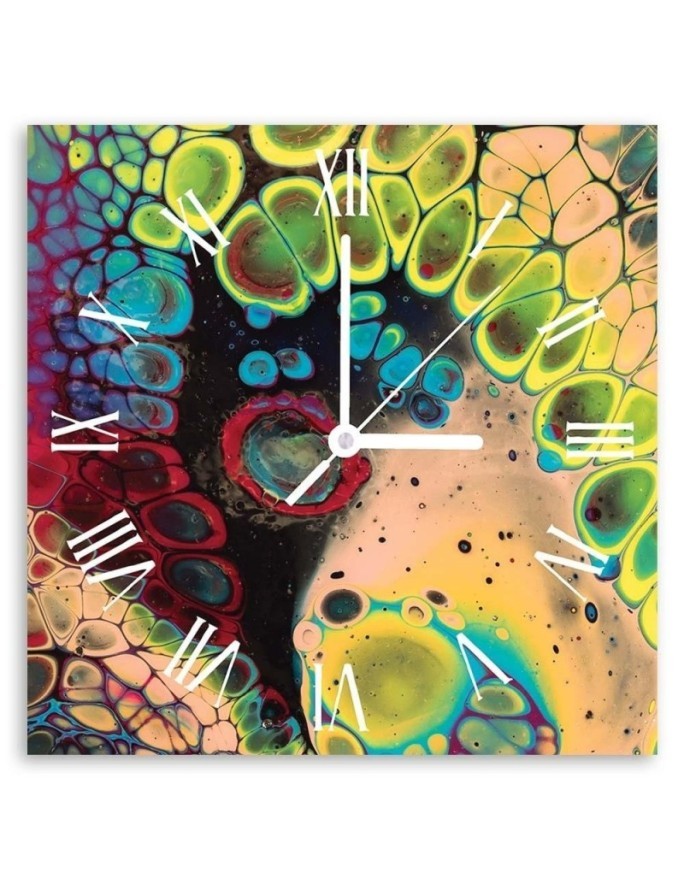 Wall clock - Colours of the rainbow - Mayuko Miura | FEEBY
