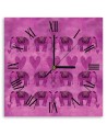 Wall clock - A few Indian elephants - Andrea Haase | FEEBY