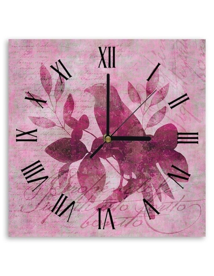 Wall clock - Big bird on a branch - Andrea Haase | FEEBY