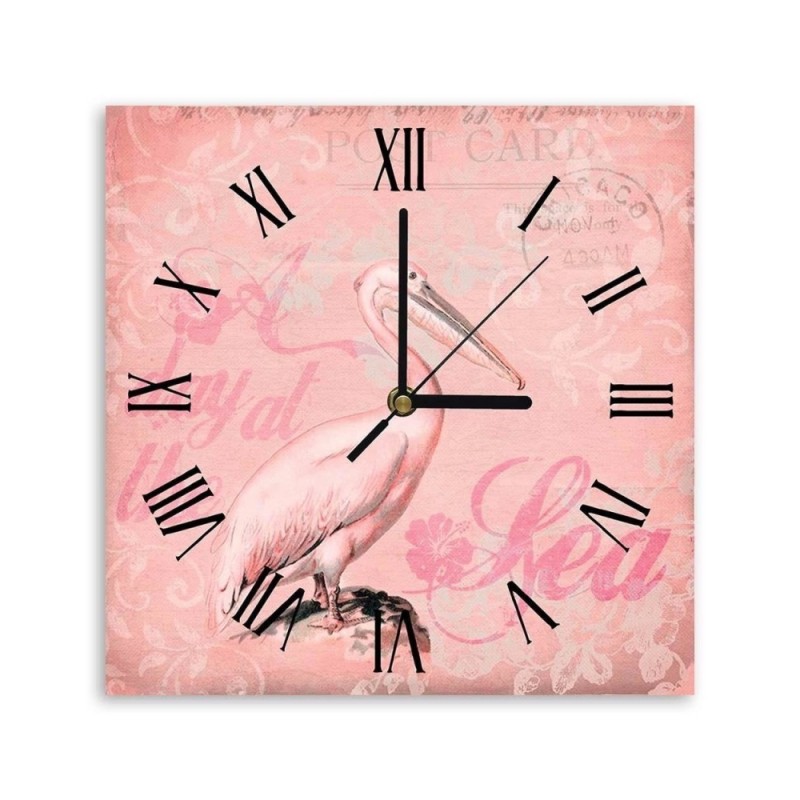 Wall clock - Short-legged pelican - Andrea Haase | FEEBY