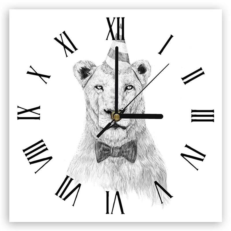 Wall clock - Birthday lion - Balazs Solti | FEEBY