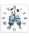 Wall clock - Panda in boxing gloves - Balazs Solti | FEEBY