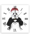 Wall clock - Christmas panda - Balazs Solti | FEEBY