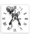 Wall clock - French Bulldog with a balloon - Balazs Solti | FEEBY