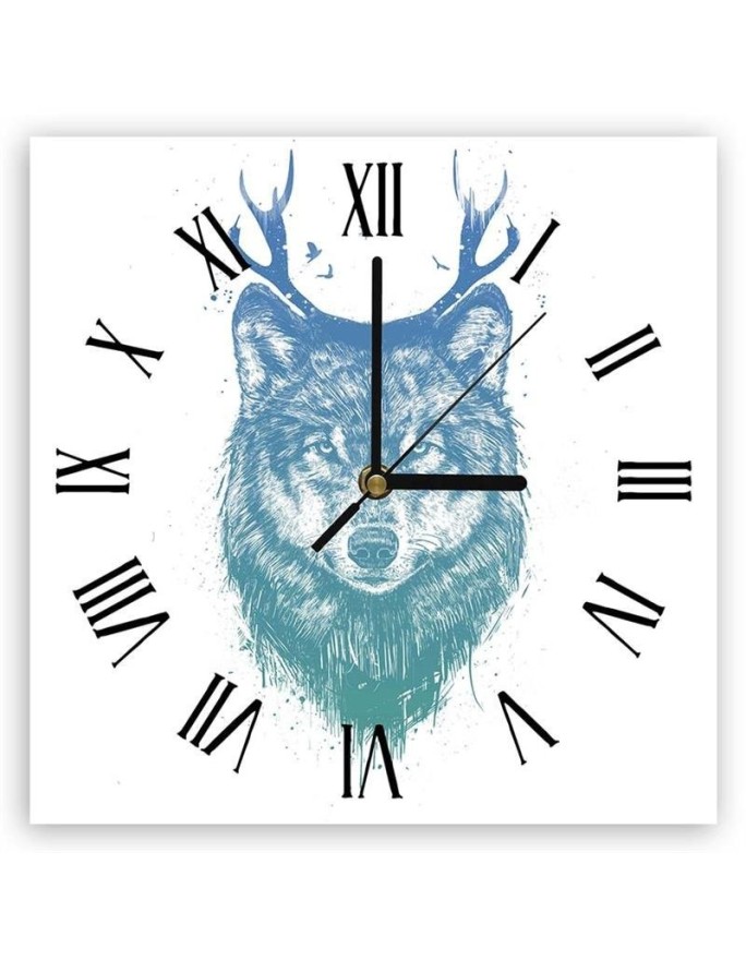 Wall clock The wolf with...