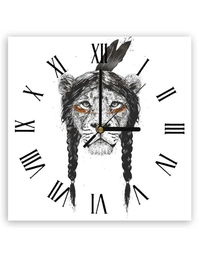 Wall clock Lioness as an...