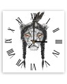 Wall clock - Lioness as an Indian woman - Balazs Solti | FEEBY