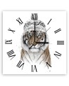 Wall clock - Tiger in a zioma hat - Balazs Solti | FEEBY