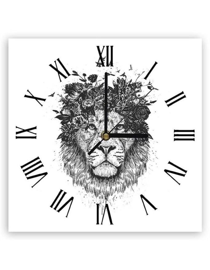 Wall clock Lion's mane of...