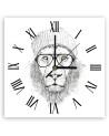 Wall clock - The hipster lion - Balazs Solti | FEEBY