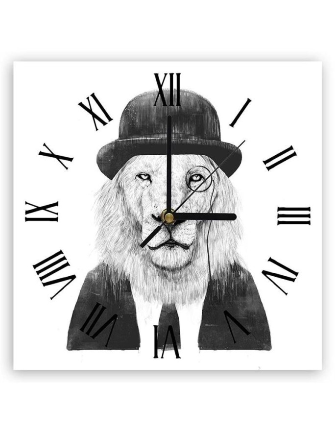 Wall clock Elegant Lion -...
