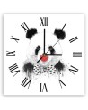 Wall clock - Panda with clown nose - Balazs Solti | FEEBY