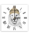 Wall clock - Lion in yellow cap - Balazs Solti | FEEBY