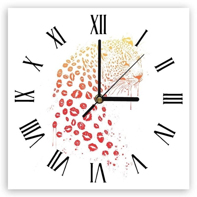 Wall clock - Leopard in the mouth - Balazs Solti | FEEBY