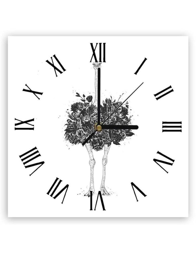 Wall clock Ostrich with...