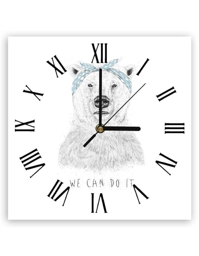 Wall clock Polar bear with...