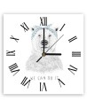 Wall clock - Polar bear with bandama - Balazs Solti | FEEBY