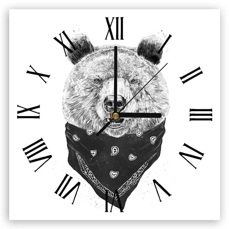 Wall clock - Bear in bandama - Balazs Solti | FEEBY