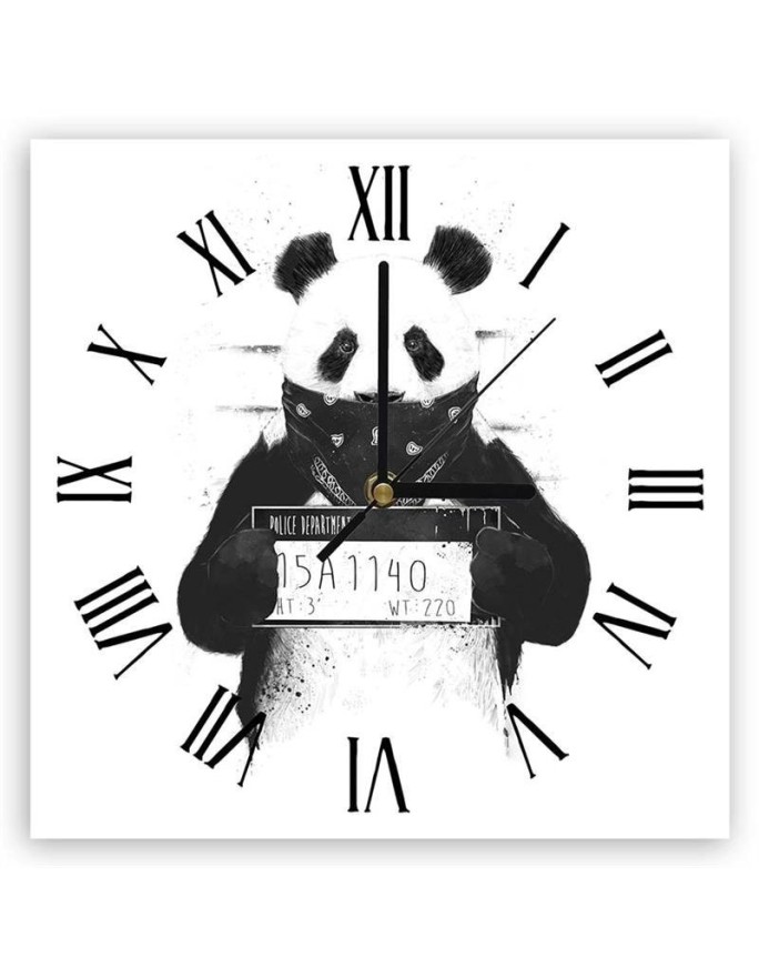 Wall clock Panda in prison...