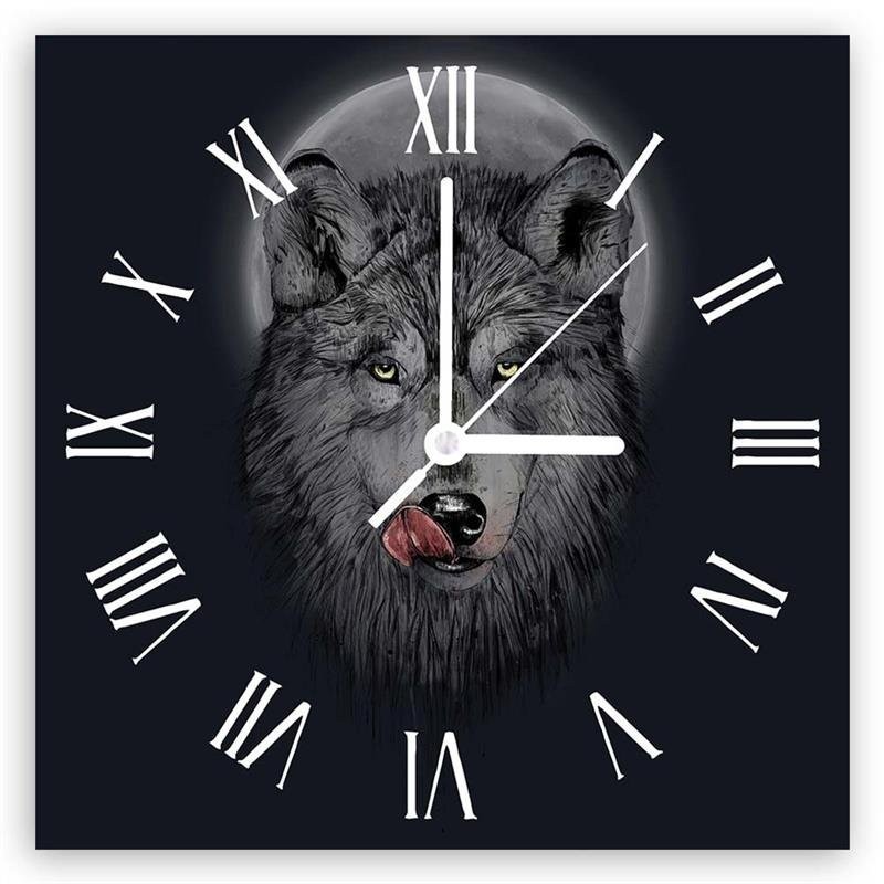 Wall clock - Hungry wolf - Balazs Solti | FEEBY