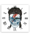 Wall clock - Skull with an Iroquois - Balazs Solti | FEEBY