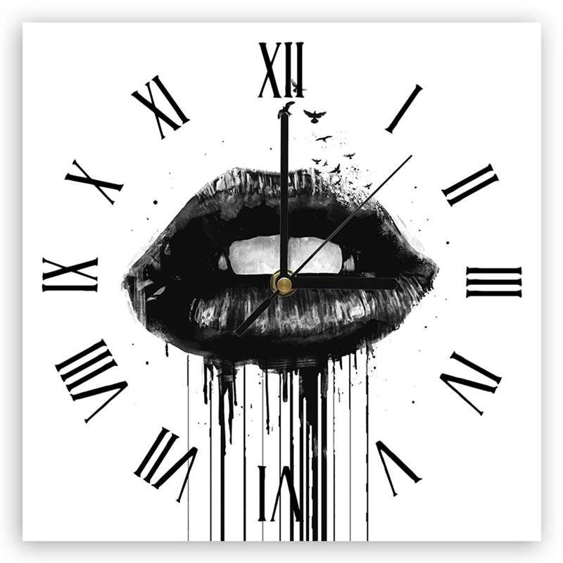 Wall clock - Black lips - Balazs Solti | FEEBY