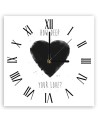 Wall clock - Black heart - Balazs Solti | FEEBY