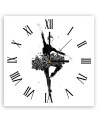 Wall clock - Ballerina and flower dress - Balazs Solti | FEEBY