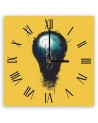 Wall clock - Statue of freedom in a light bulb - Balazs Solti | FEEBY