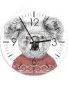 Wall clock - Koala in a Christmas jumper - Balazs Solti | FEEBY