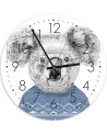 Wall clock - Koala in a blue jumper - Balazs Solti | FEEBY