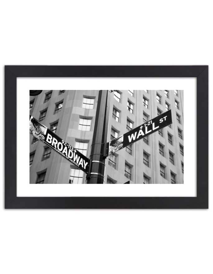 Poster Broadway & Wall Street