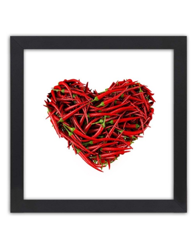 Poster Heart of peppers