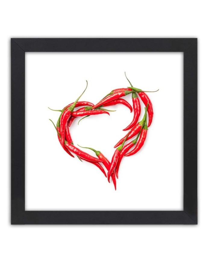 Poster Heart with chili...