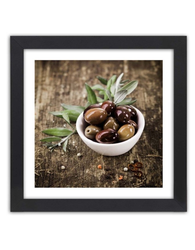 Poster Olives in a dish for...
