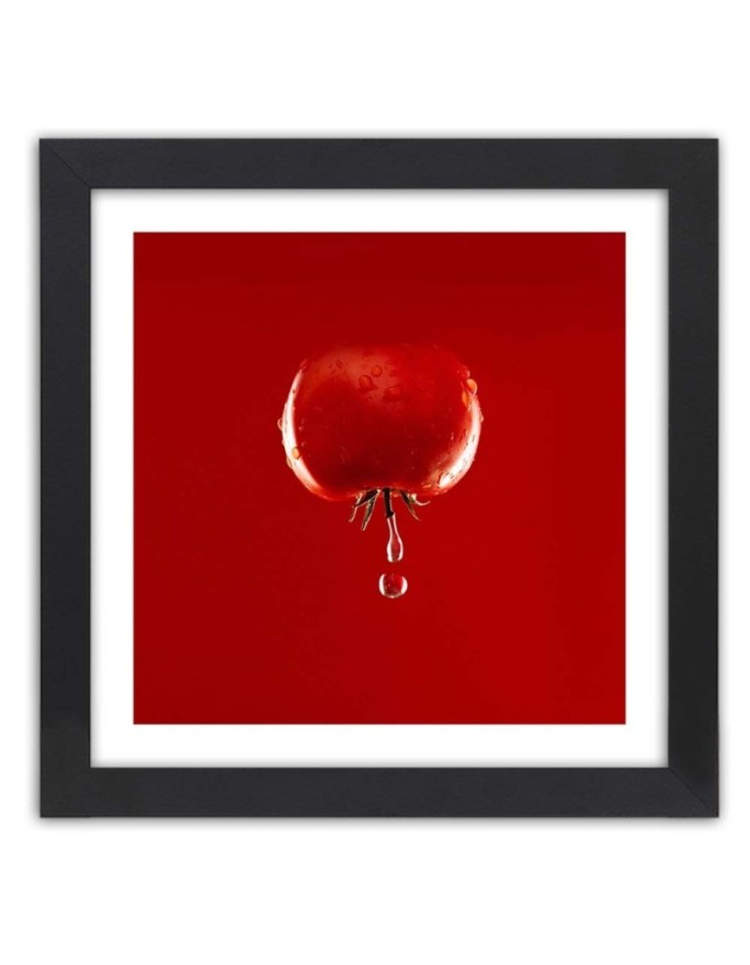 Poster Red tomato and water...