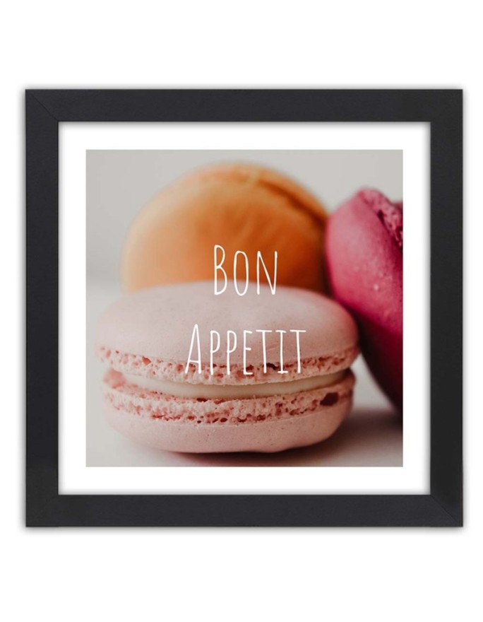 Poster Bon Apetit macarons