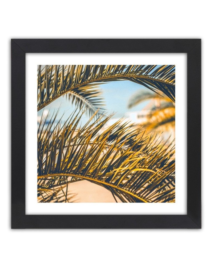 Poster Palm leaves beach