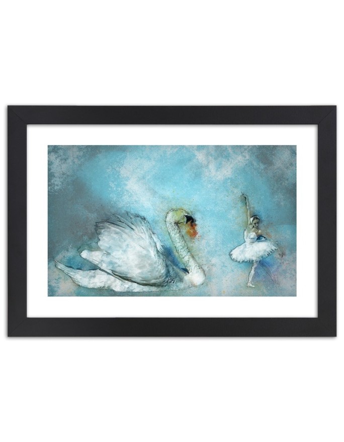 Poster Swan and ballerina...