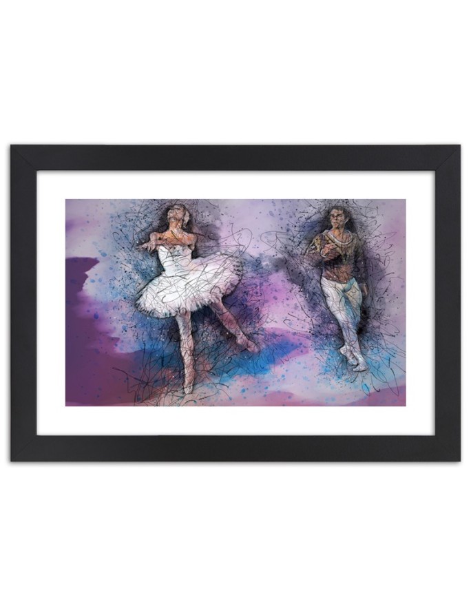 Poster Couple dancing ballet