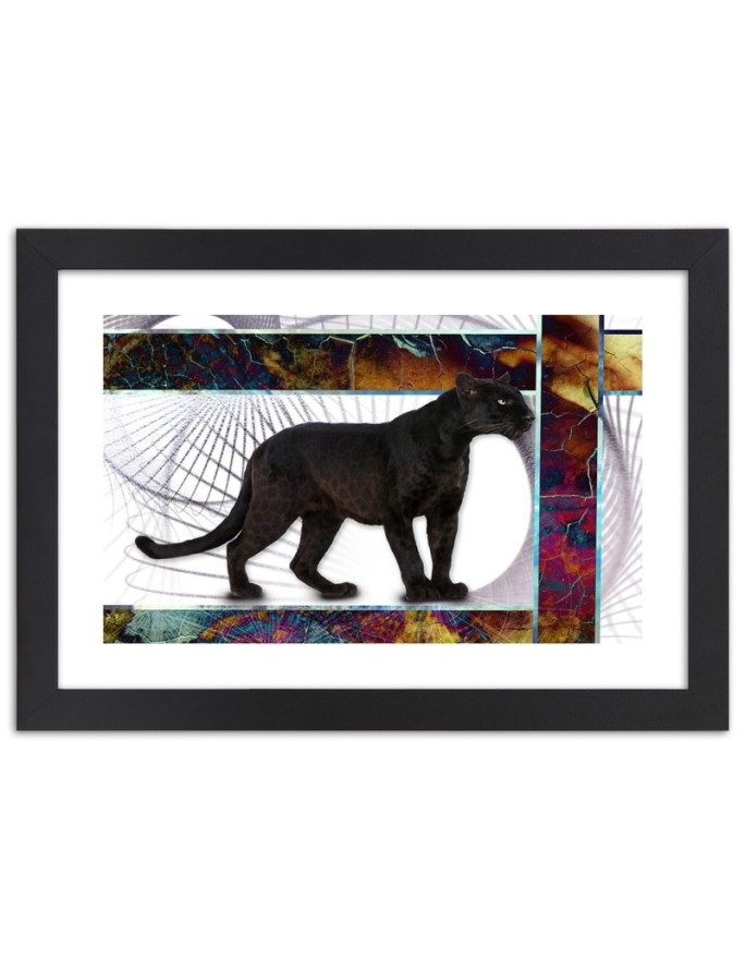 Poster Black panther abstract