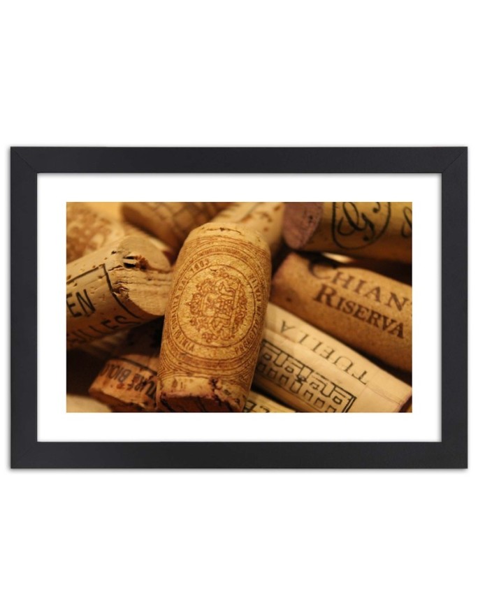 Poster retro wine corks