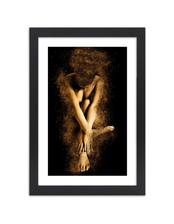Poster Woman's body in gold...