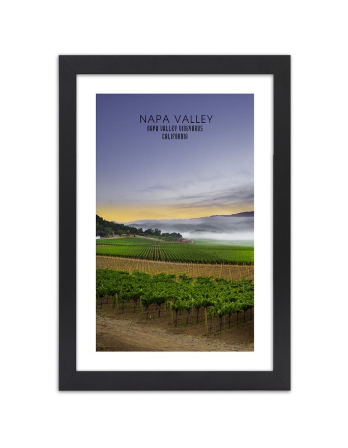 Poster Napa Valley at dawn...